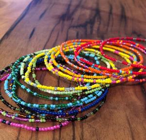 10 Stretch Beaded <b>Bracelet</b> <b>Set</b>, Seed Beads <b>Bracelets</b> - Product Image 1