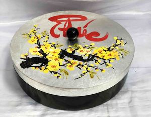 Boîte en laque ronde / Boîte en laque vietnamienne (Mme Sandy 0084587176063 WS) - Product Image 4