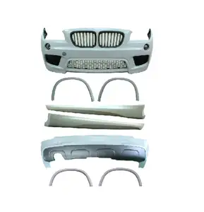 AUTO CAR PARTS FRONT BUMPER + REAR BUMPER + SIDE SKIRT FOR BMW X1 SERIES E84 2009-2013 BODY KIT TUNING