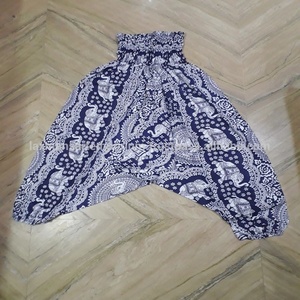 New Rayon Solid Colour Elephant Prints <b>Ladies</b> Harem <b>Pants</b> Designer Pajamas Wholesale Supplier From India - Product Image 1