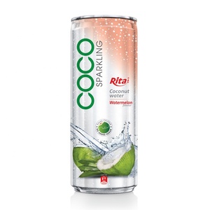 Eau de coco pétillante aromatisée fruitée gazéifiée de haute qualité 250ml une boisson rafraîchissante - Product Image 2