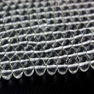 Beau cristal incolore 1 brin de qualité supérieure Quartz clair naturel pierres précieuses rondes perles lisses en gros - Product Image 1