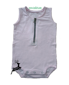 Barboteuse en coton biologique avec fermeture éclair, vêtements pour bébé, nouveau-né, habits d'été, vente en ligne, 2020 - Product Image 1