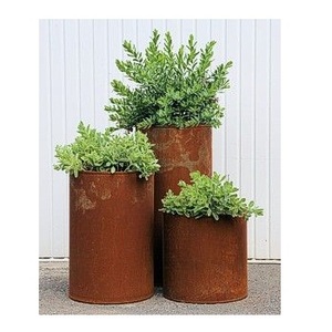 Maceta de flores galvanizada para el hogar y el jardín, macetas decorativas de lujo - Product Image 2