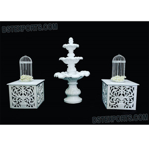 Fontaine en Fiber pour décor d'entrée de mariage, décoration élégante d'entrée de scène de mariage, passerelle de bienvenue - Product Image 1