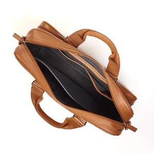 ISONZ nouvelle tendance homme Style sac à main en cuir véritable avec étui rigide sac pour ordinateur portable d'affaires pour appareil photo et vidéo - Product Image 3