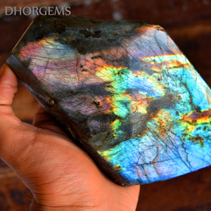 Grandes pierres polies pour décoration, labradorite cristal, vente en gros, directement de l'usine, - Product Image 2