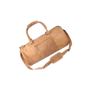 Bolso de lona grande de 32 pulgadas Vintage, piel de vaca de grano completo, cuero genuino, forro de poliéster marrón, característica antirrobo, imitación de moda - Product Image 6