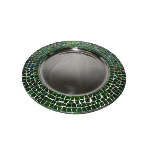 Travail à la main Assiette de forme arrondie Accessoires de restauration durables Assiettes de chargeur Assiettes de serveur de nourriture Service de cuisine - Product Image 1