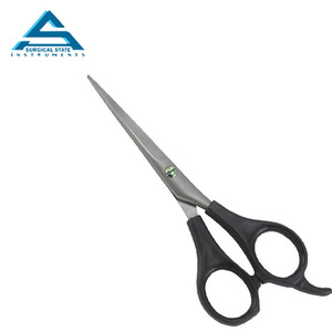 Tijeras de corte de pelo de acero inoxidable para peluquero profesional 2025 con tornillo ajustable mango rojo de Color personalizable - Product Image 3