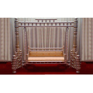 Wedding New Silver Sankheda <b>Swing</b> Indian Style Sankheda <b>Swing</b> Wedding Stage Jhula Trending Sangeet Stage <b>Swing</b> <b>Seat</b> Decor UK - Product Image 1