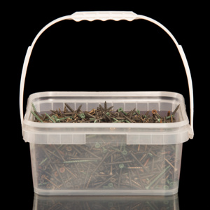 Seau carré PP haute résistance pour vis - Product Image 1