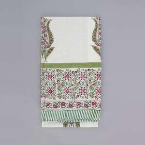 Écharpe en coton blanc imprimé bloc pour femmes, vente en gros, étole Dupatta 100X250 Cm - Product Image 2