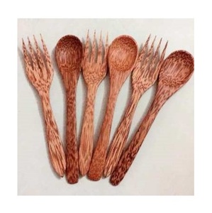 <b>WOODEN</b> CUTLERY <b>SET</b>/ COCONUT <b>SPOON</b>/ VIETNAM COCONUT SHELL <b>SPOON</b> (Ms.SAndy 84587176063WS) - Product Image 1