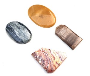 Pierres précieuses en vrac multiformes naturelles du fabricant indien Cabochons lisses dos plat en vrac en gros - Product Image 1