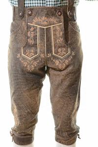 Tren bávaro antiguo, KNIEBUND HERREN LEDERHOSEN, marrón - Product Image 4