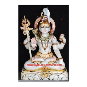 Makrana Marble Shankar Statue - Product Image 1