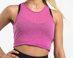 Cravate dos sans manches chemise pour femme flambant neuf élégant et Sexy dames vêtements de sport haut de fitness vêtements de sport confortables et respirants - Product Image 5