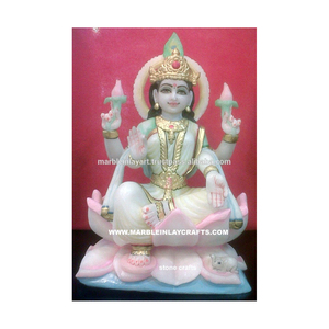 White Makrana Marble Laxmi Mata Statue - Product Image 1