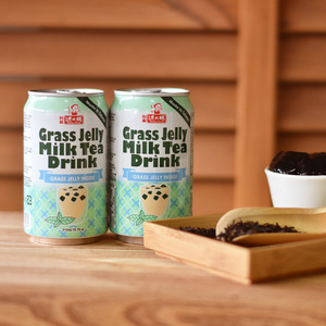 มิสฮอง ไต้หวัน ชานมเยลลี่หญ้าชานม 315 มล. บรรจุกระป๋อง เยลลี่และพุดดิ้ง - Product Image 2