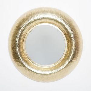 Espejo de pared decorativo para salón, espejo dorado - Product Image 1