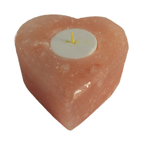 Portavelas de Cristal con Forma de Corazón de Sal Iónica del Himalaya - Material Orgánico Hecho a Mano con Impresión Digital para Decoración del Hogar y Bodas - Product Image 6