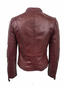 แจ็กเก็ตหนังนิ่มแฟชั่นสำหรับผู้หญิงแจ็คเก็ตหนังกลับออกแบบโลโก้ได้ตามต้องการเสื้อนอกสำหรับมืออาชีพงานแฮนด์เมด - Product Image 5