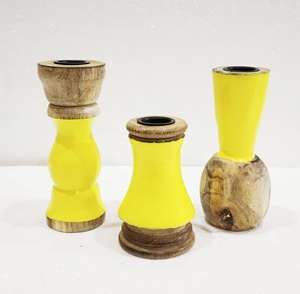 เชิงเทียนไม้เคลือบขนาดเล็กดีไซน์ล่าสุด - Product Image 4