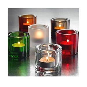 Vela votiva de vidrio rojo, cristal votivo, moderna, votiva, de cristal, precio bajo - Product Image 2