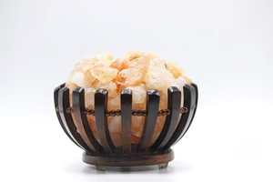 Cestas de madera con forma cuadrada del Himlayan, cesta de flores de Neem con trozos de sal rosa - Product Image 3