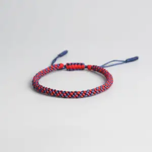 The Art of Handmade Tibetan Lucky <b>Rope</b> Knots Braided <b>Bracelet</b> | Multi Color Braided <b>Bracelet</b> - Product Image 1