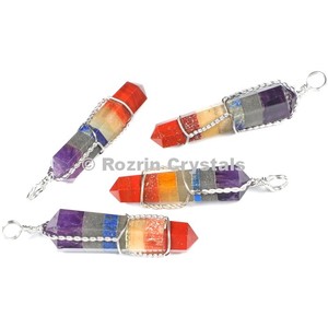 Colgantes de envoltura de doble punto Bonded de Chakra - Product Image 1