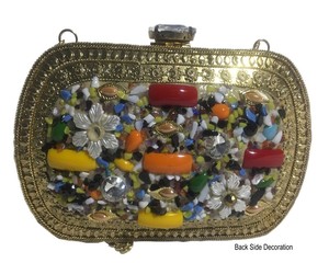 Bolso de lujo con cuentas de cristal para mujer, Cartera de noche de lujo con adornos florales para fiesta, 2022 - Product Image 2