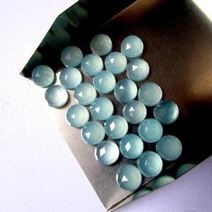 Vente en gros d'Aqua calcédoine naturelle Cabochon de taille rose de 6mm en vrac pierre précieuse AAA de haute qualité traitée thermiquement calibré Vivaaz Gems IGI - Product Image 6