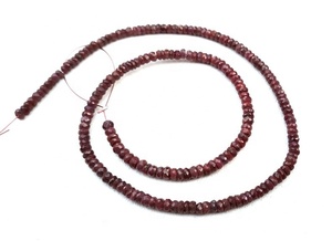 Wonderful Collection-1 hebra de piedras preciosas naturales de rubí rojo, cuentas facetadas, fabricación de joyas hechas a mano - Product Image 3