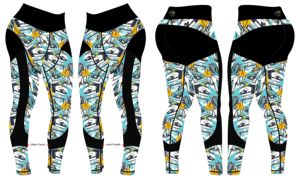 Pantalones de yoga personalizados de cintura alta con diseño cruzado Transpirable de secado rápido Cintura elástica Spandex/Leggings de poliéster - Product Image 5