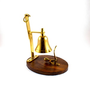 Calyron decoración náutica latón 6 "Metal escritorio zumbador campana novedad regalo corporativo hecho a mano aleación europea - Product Image 1