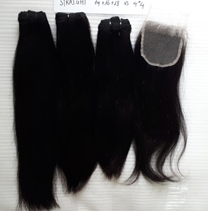 วิกผมมนุษย์สำหรับต่อผมแท้เวียดนามแบบตรงขนาด8นิ้วมัดปิดได้5*5 - Product Image 6
