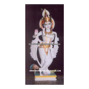 God Krishna Marble Murti - Product Image 1