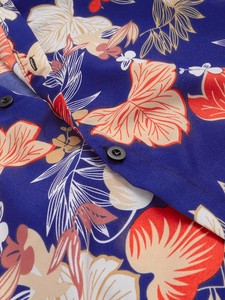 Bangladesh OEM Custom Casual <b>Dress</b> <b>Shirts</b> Men's <b>Short</b> <b>Sleeve</b> Poplin Breathable Summer Printed <b>Shirt</b> - Product Image 3