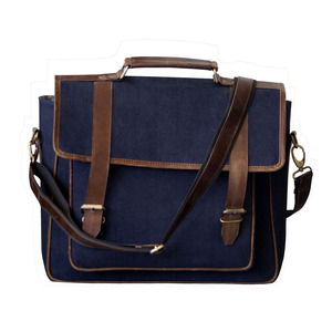 Handmade Vintage Antique Genuine Leather Unisex Casual Business Briefcase & Travel & Laptop Bag Messenger Crossbody Shoulder Bag - Product Image 1