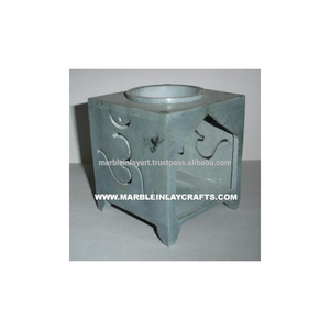 White Soapstone Aroma <b>Oil</b> <b>Burner</b> , Aroma <b>Fragrance</b> <b>Oil</b> Diffuser - Product Image 1
