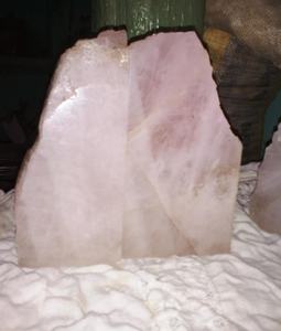 Stone <b>Bookend</b> Natural Rose Quartz Crystal <b>Bookend</b> - Product Image 6