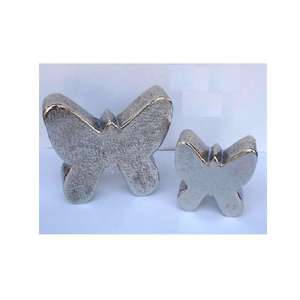 Venta caliente mariposa de decoración navideña hecha en aluminio con acabado de níquel decoración del hogar esculturas artesanales de Metal - Product Image 4