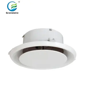 Plastic round ceiling diffuser made of impact ABS in HVAC