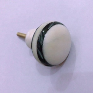 Bouton de tiroir carré en os à carreaux étoile beau bouton en os indien bouton de porte en bois en résine pour quincaillerie poignée de tiroir en céramique - Product Image 4