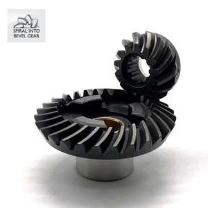 Juego de engranajes cónicos en espiral de óxido negro para fueraborda YAMAHA 9.9HP y 15HP Material de acero Hobbing Process-6E7-45560-00 63V-45551-00 - Product Image 1