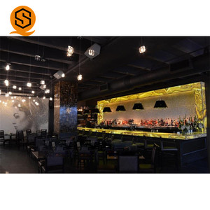 <span class=keywords><strong>Bancone</strong></span> <span class=keywords><strong>Bar</strong></span> LED Personalizzato in Pietra Artificiale Commerciale per Ristoranti e Night Club - Product Image 6