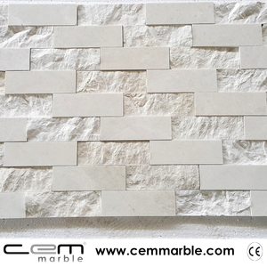 กระเบื้องโมเสคหินชนวนแบบแยกส่วนทำจากหินอ่อนสีเบจแบบหรูหราทันสมัยทำ Turkey-CEM-SFP-32-15ใหม่ - Product Image 2