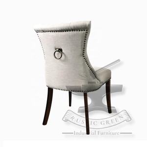 Silla de comedor de tela con respaldo de ala Vintage, muebles de restaurante de larga duración para sala de estar, supermercado, taller, Hospital - Product Image 4